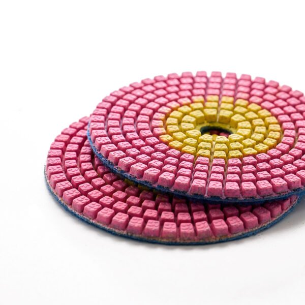 Tampons de polissage diamantés pour pierre humide, deux couleurs, 4 pouces/5 pouces/8 pouces, pour granit/marbre HC-SPP-0002 – Image 3
