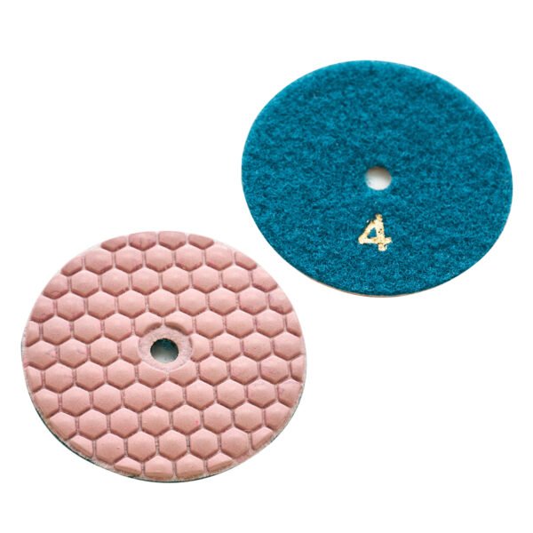 Tampons de polissage diamantés Pink Dry Stone Granite HC-SPP-0016