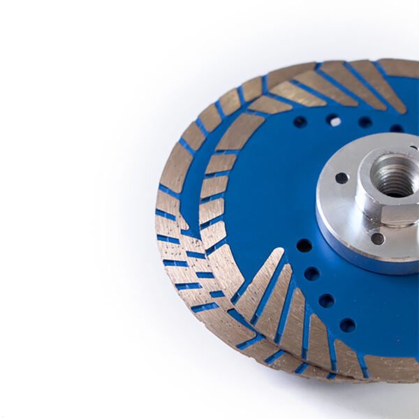 Turbo Diamond Small Saw Blade Cutting Disc for Granite with Removable Long Flange (disque à découper pour le granit avec une longue bride amovible) – Image 2