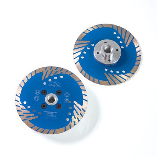 Turbo Diamond Small Saw Blade Cutting Disc for Granite with Removable Long Flange (disque à découper pour le granit avec une longue bride amovible)