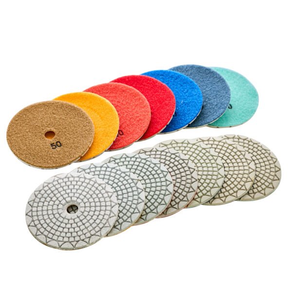 Tampons de polissage diamantés pour granit blanc HC-SPP-0017 – Image 3