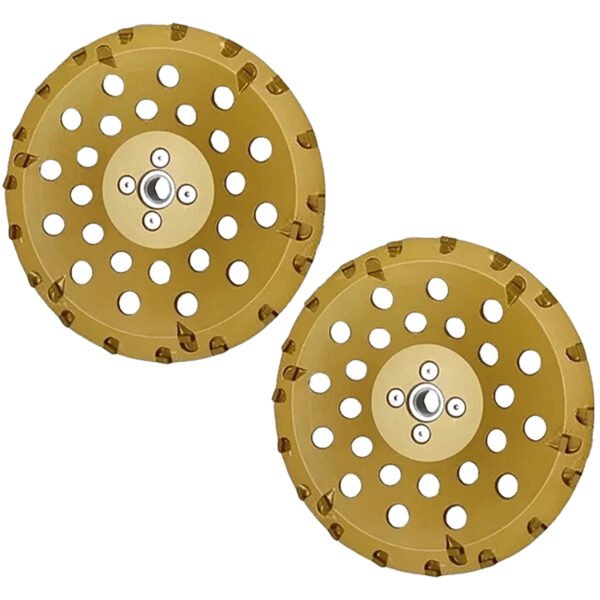 Disque diamant Blastrac PCD de 10 pouces en or pour l'élimination de l'époxy