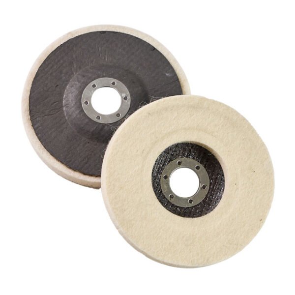 5Pcs Wool Felt Disc Wheel Wheel Pad Bore Dia for Metal Marble Wood,100 Angle Grinder – Image 2