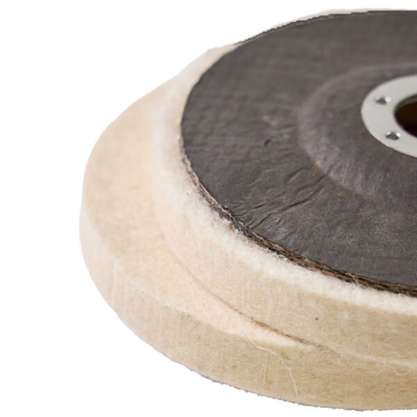 5Pcs Wool Felt Disc Wheel Wheel Pad Bore Dia for Metal Marble Wood,100 Angle Grinder – Image 3