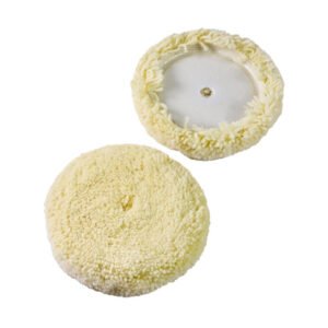 Tampon à polir en laine de 6" avec crochets et boucles pour la coupe et le polissage des composés