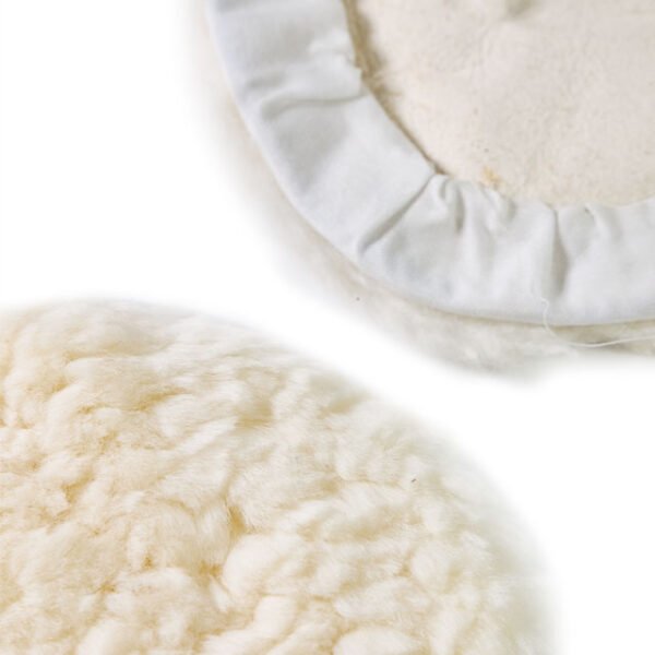 7 Inch Wool Buffing Pads Drawstring Design Lambs Wool Padding Bonnet Buffing Polishing Pads Kit – Image 4