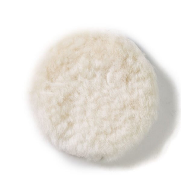 Lambswool Polishing Pads 4 inch Soft Sheepskin Buffing Pads with Hook and Loop Back Design Cutting Pad for Car, Furniture, Glass – Image 7