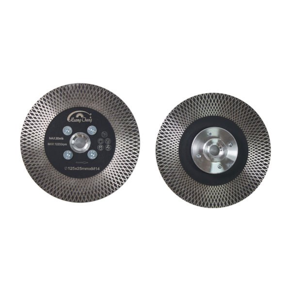Lame de scie X Mesh Double Sided Marble Stone Cutting Grinding Disc with Flange (disque de meulage à double face pour le marbre et la pierre) – Image 3