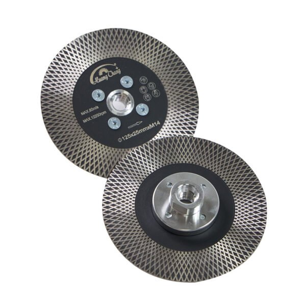 Lame de scie X Mesh Double Sided Marble Stone Cutting Grinding Disc with Flange (disque de meulage à double face pour le marbre et la pierre) – Image 7