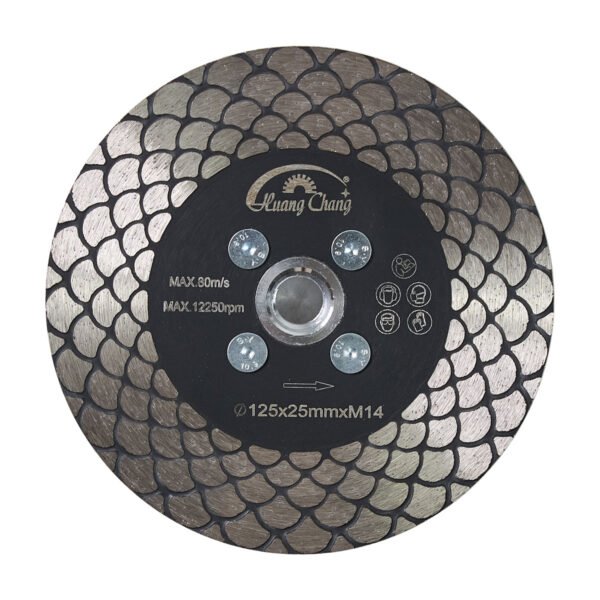 Disque de meulage à double face pour la coupe de la pierre de marbre avec bride – Image 2