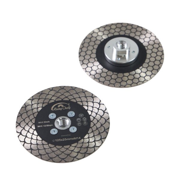 Disque de meulage à double face pour la coupe de la pierre de marbre avec bride – Image 4